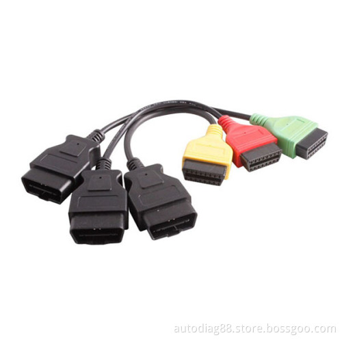 Fiat Ecu Scan Adaptors OBD Diagnostic Cable Four Colors Fiatecuscan
